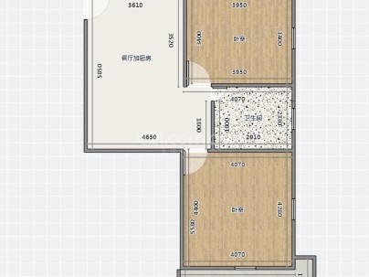 蒲鞋市新村 2室 1厅 52平米